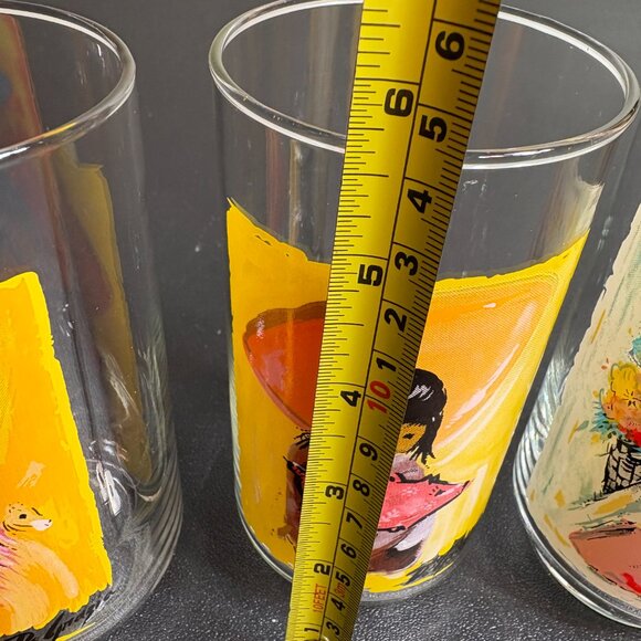 Set of 4 Vintage DeGrazia signed Drinking Glasses - Picture 7 of 7